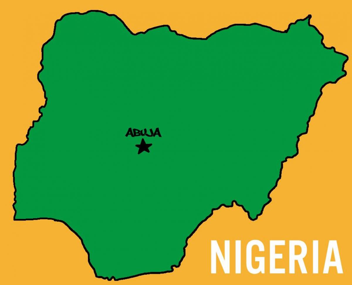 Mapa stolicy Nigerii 