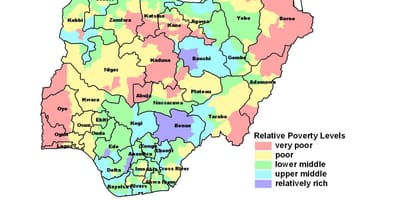 Mapa gospodarczych Nigerii