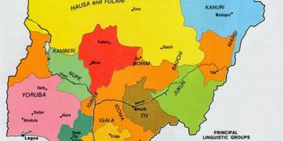 Mapa nigerii plemion