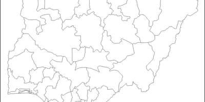 Pusta mapa Nigerii